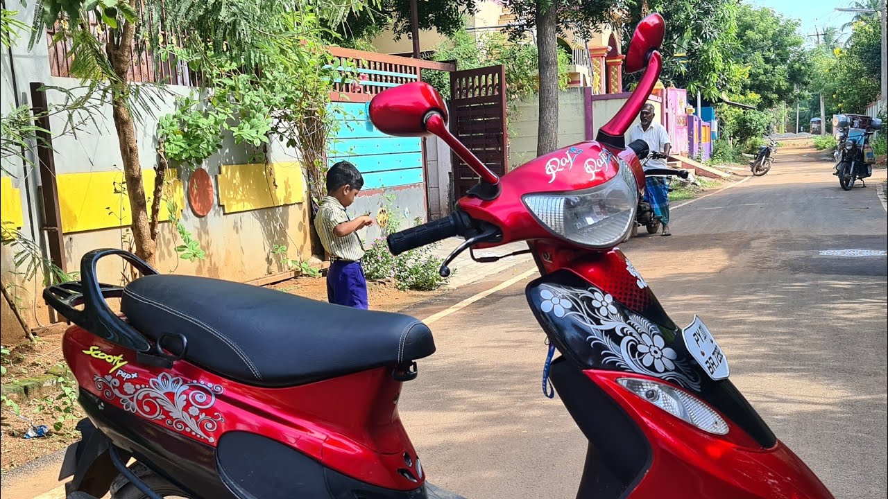 tvs scooty pep+  new model stickers wrapping...