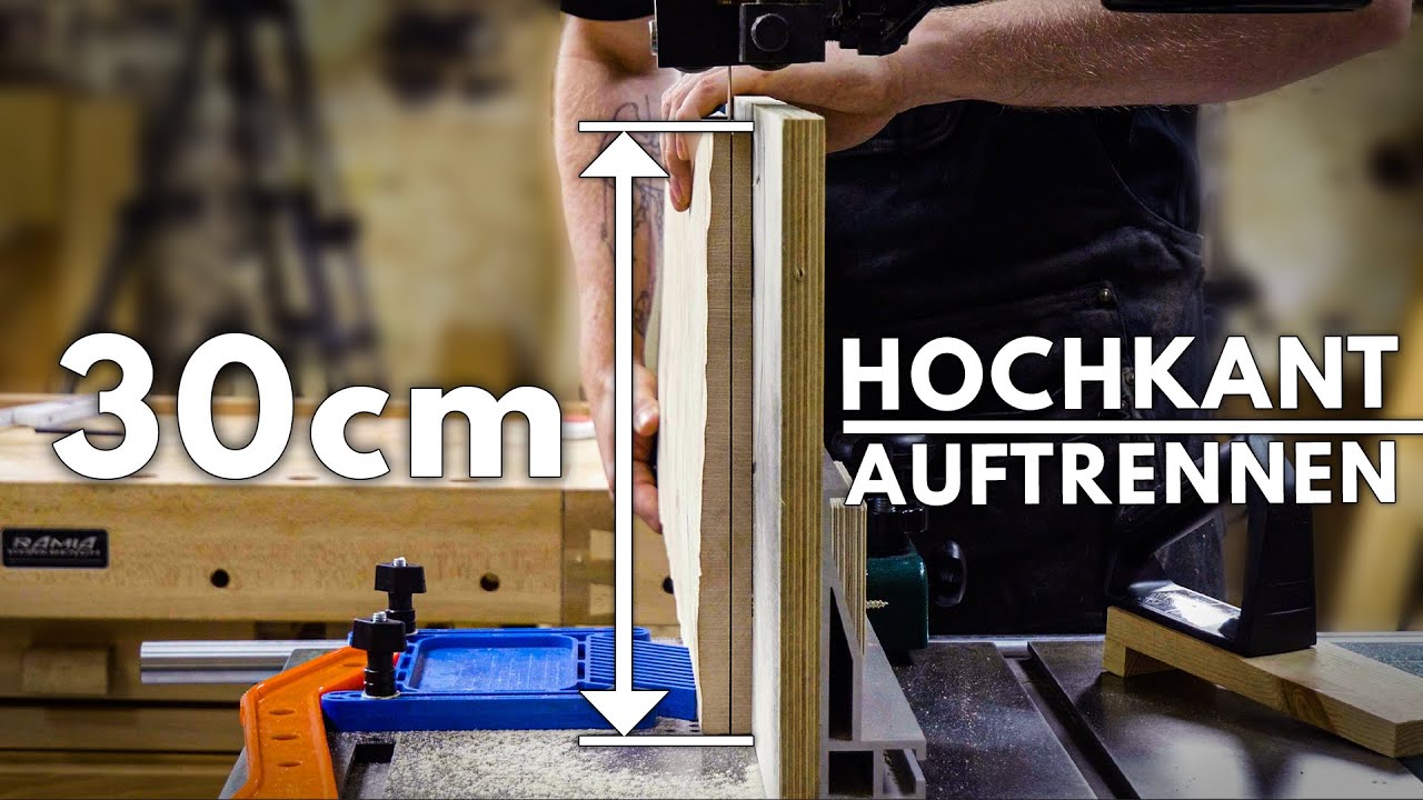 Bandsäge für Längsschnitte einstellen - Bohlen auftrennen leicht gemacht