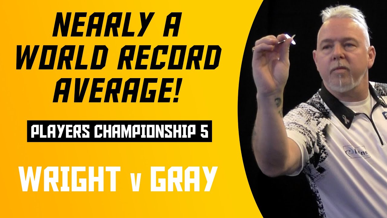 ONE DART FROM A WORLD RECORD! | Peter Wright v Adrian Gray | Players Championship 5