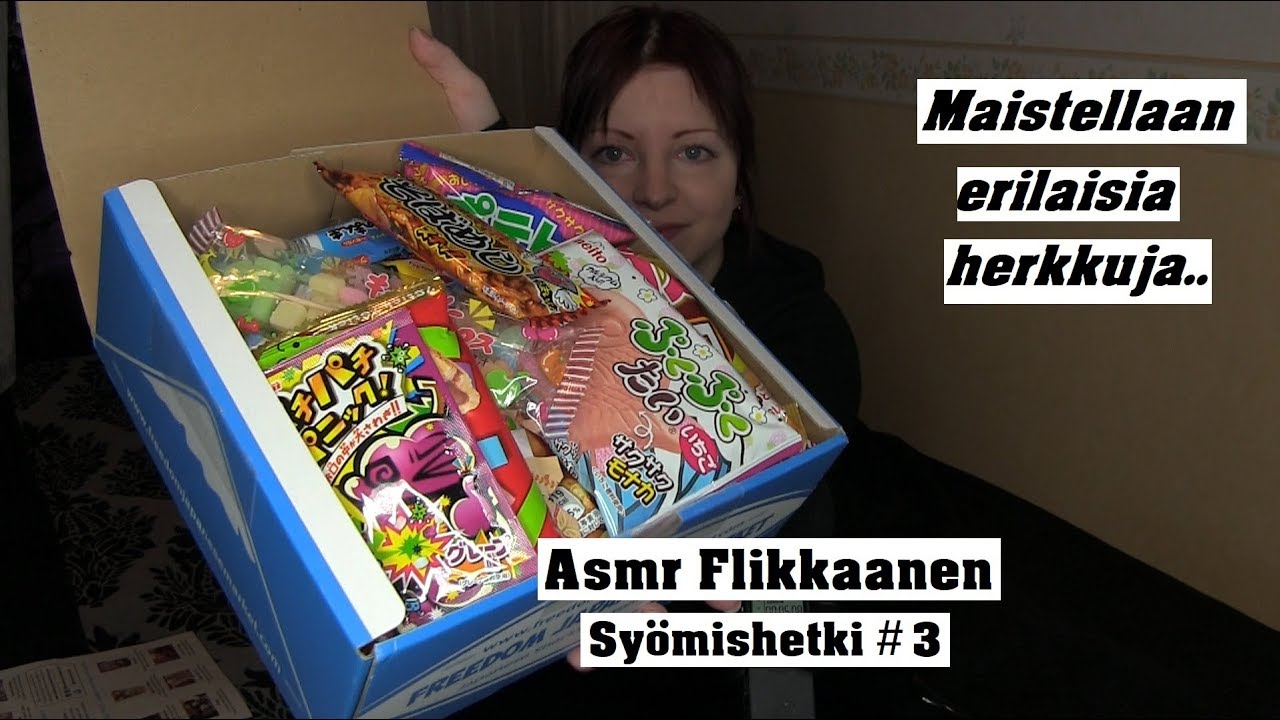 ASMR - Syömishetki #3 - Japanilaiset herkut 🍬🍭