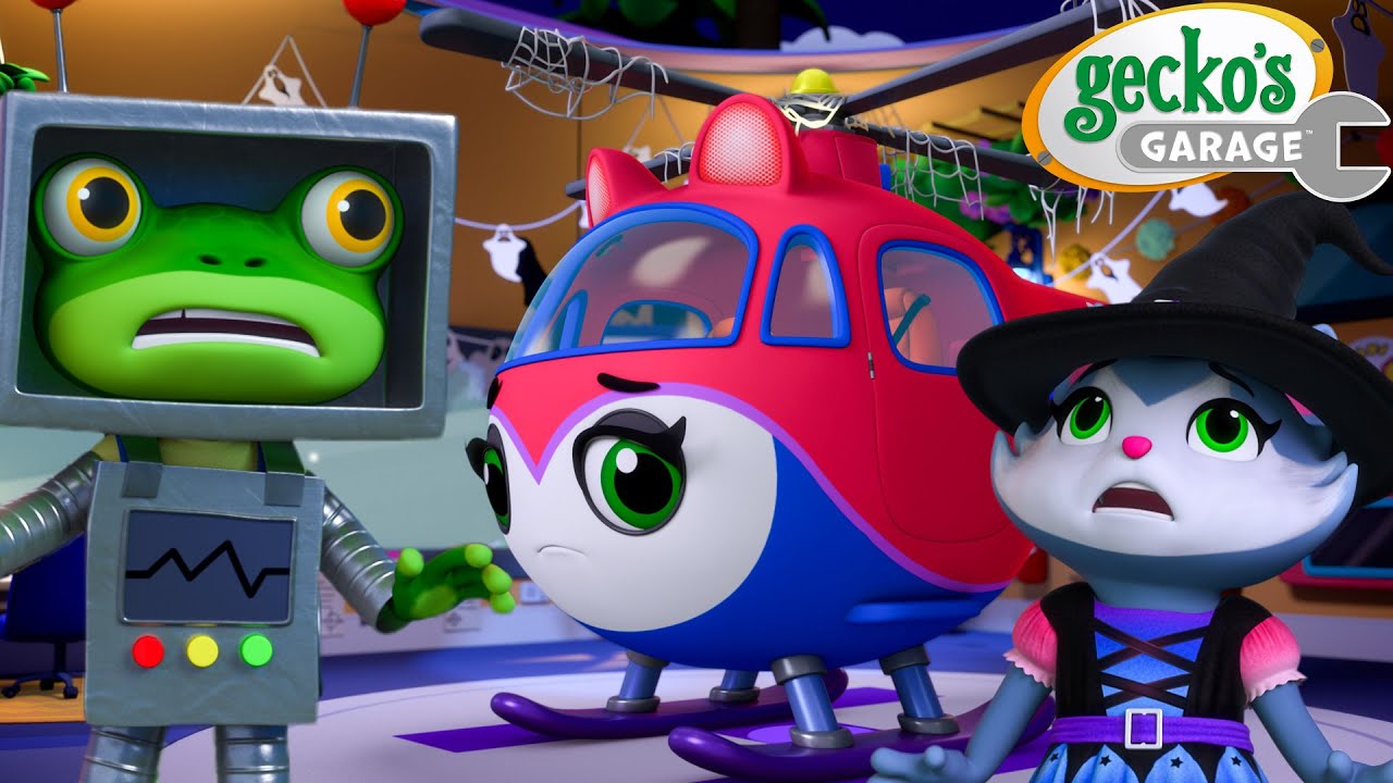 Missing Helena! 😱 Halloween Monster Mystery 👻| Gecko's Garage | Cartoons For Kids