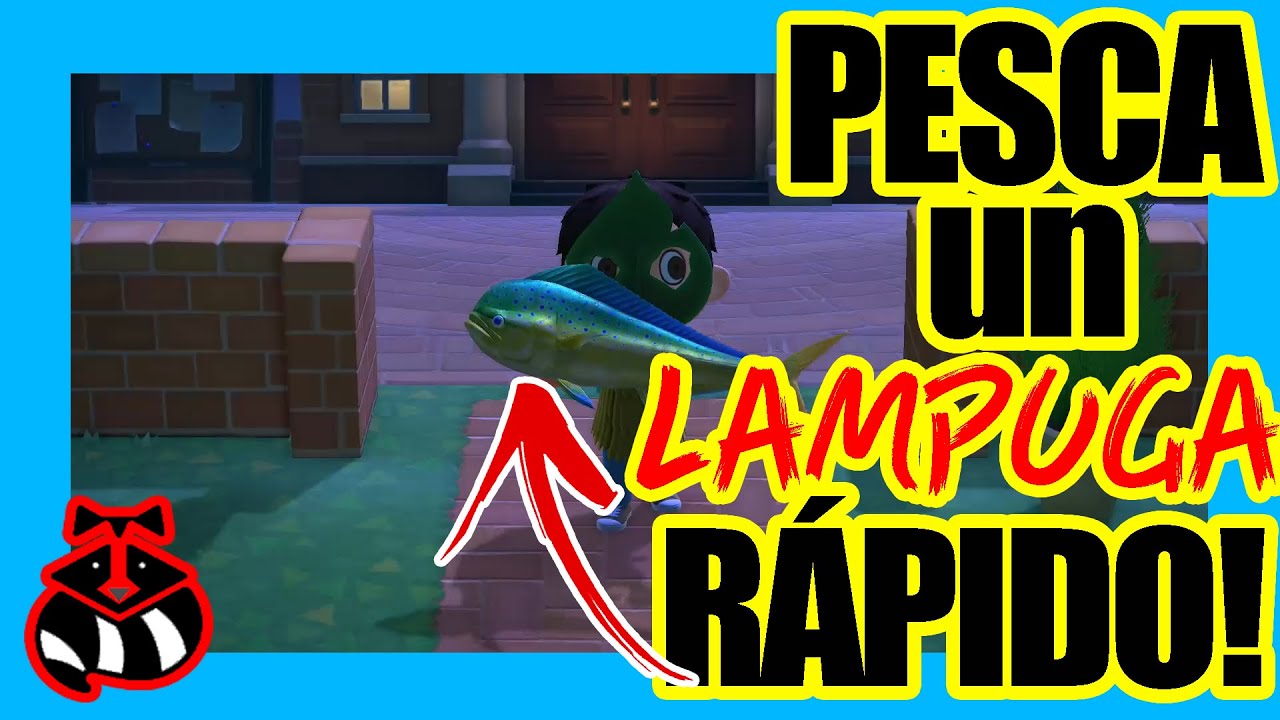 Como PESCAR un LAMPUGA | LAMPUGA ACNH | ANIMAL CROSSING NEW HORIZONS LAMPUGA | en ESPAÑOL | MAPAXE