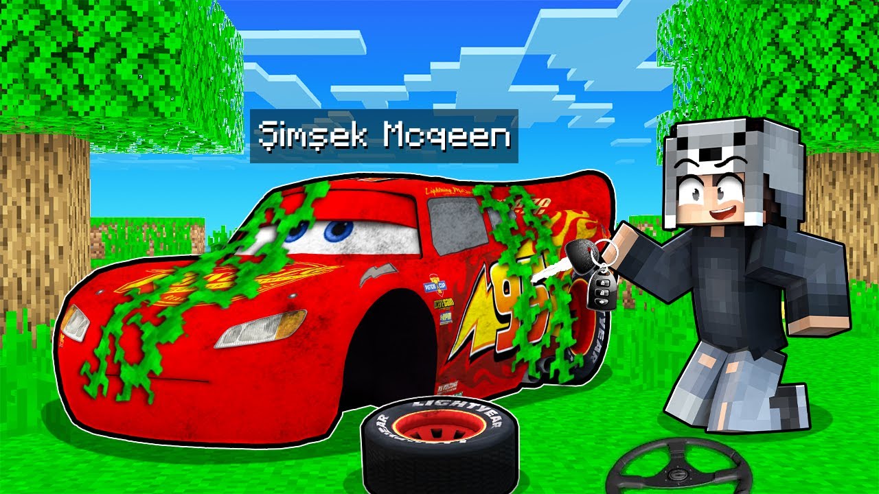 TERK EDİLMİŞ ŞİMŞEK MCQUEENİ BULDUM 😱 - Minecraft