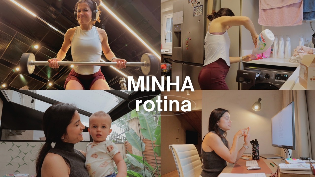 rotina, treino, cuidando da casa e das crianças, fase difícil da Sarah e fase nova pra mim