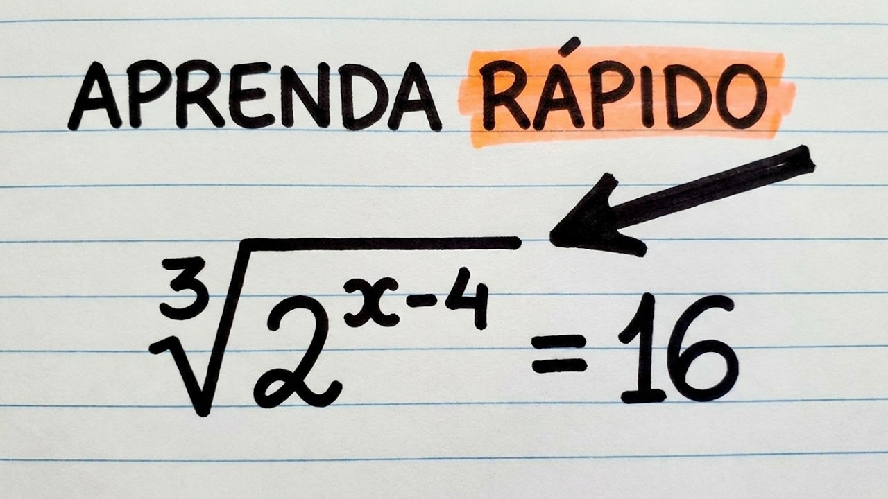 Essa Equação Exponencial com Raiz Cúbica é Básica