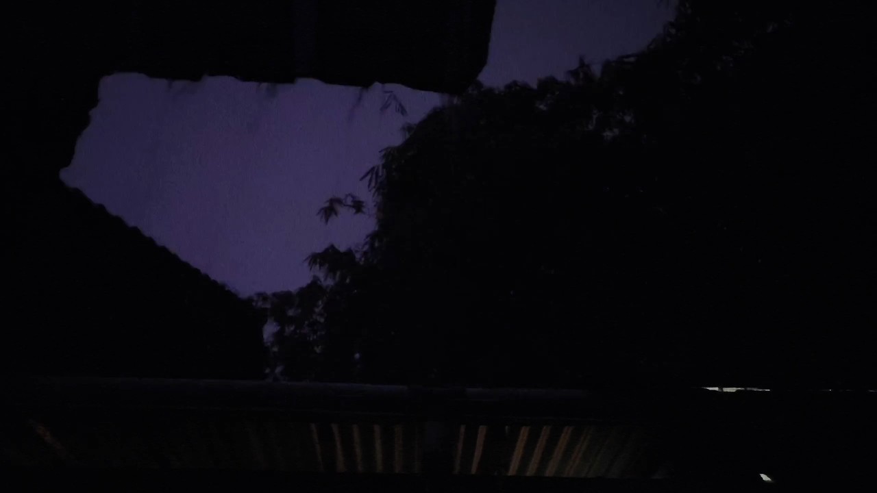 Dark Bedroom Sounds for Deep Sleep & Relaxation with Black ScreenPowerful Rain LIVE 24/7
