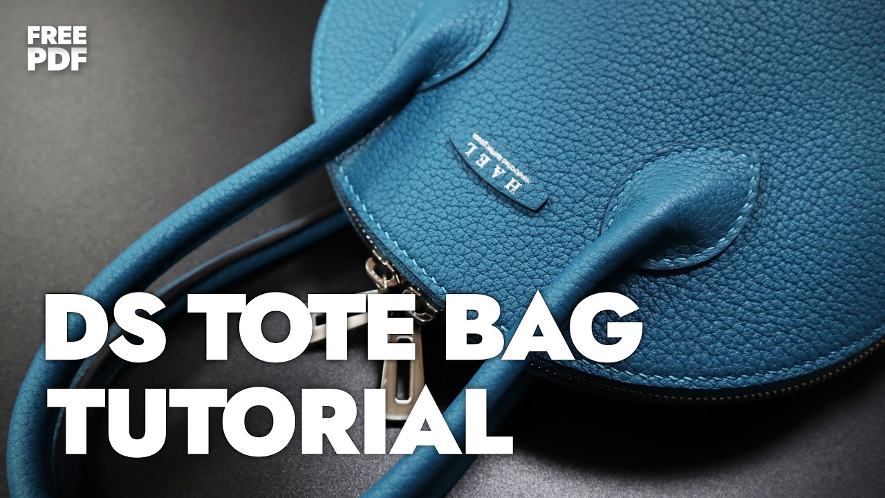 ASMR/Making a DS tote bag/DS 토트백 만들기/Leather Craft PDF/가죽 공예 패턴