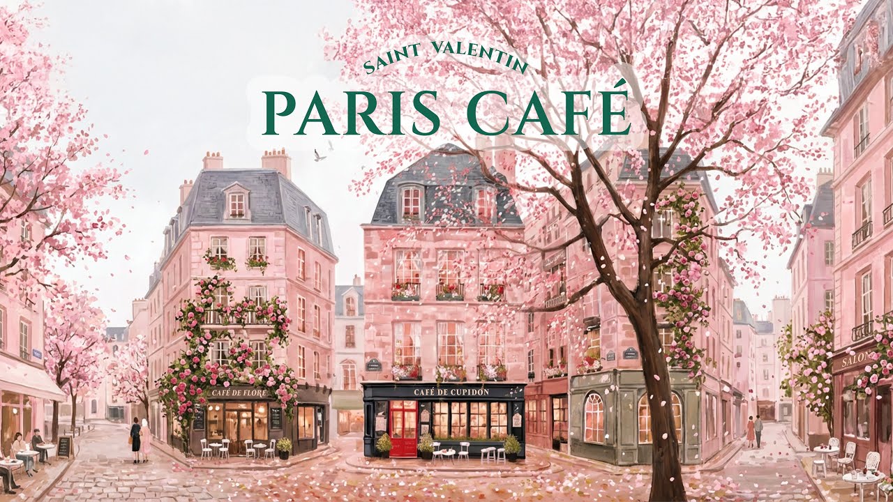 𝐏𝐀𝐑𝐈𝐒 𝐂𝐀𝐅𝐄́ 🗼 French Instrumental Music — Coffee Playlist | Valentine's Day