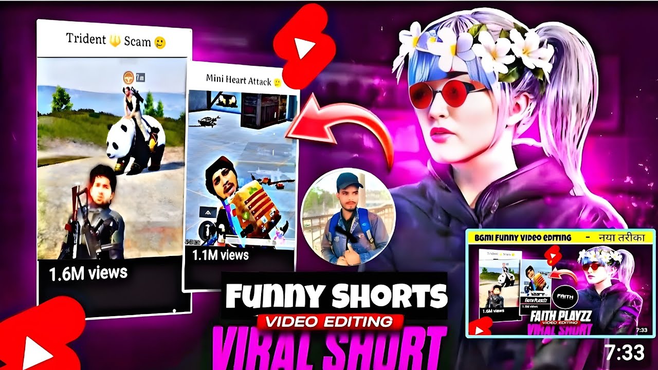 Bgmi funny विडियो editing कैसे करे😂| Bgmi Funny Short Video Editing😱| How To edit Bgmi funny Shorts