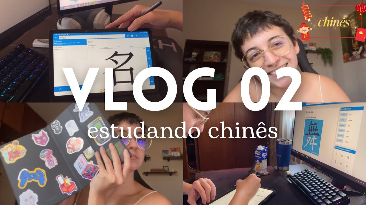 vlog 02: estudando chinês — método, rotina e por que larguei coreano