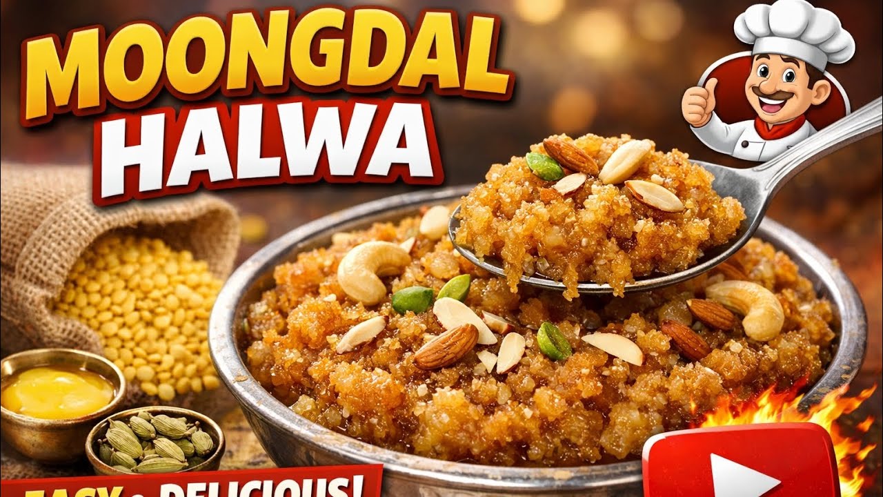 Moongdal Halwa 🥮