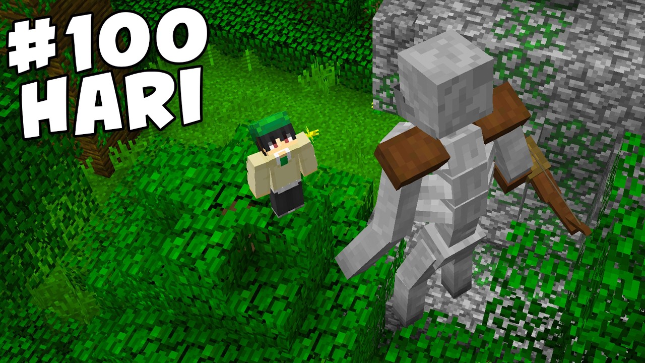 Bertahan Hidup Selama 100 Hari di Minecraft Jungle Only