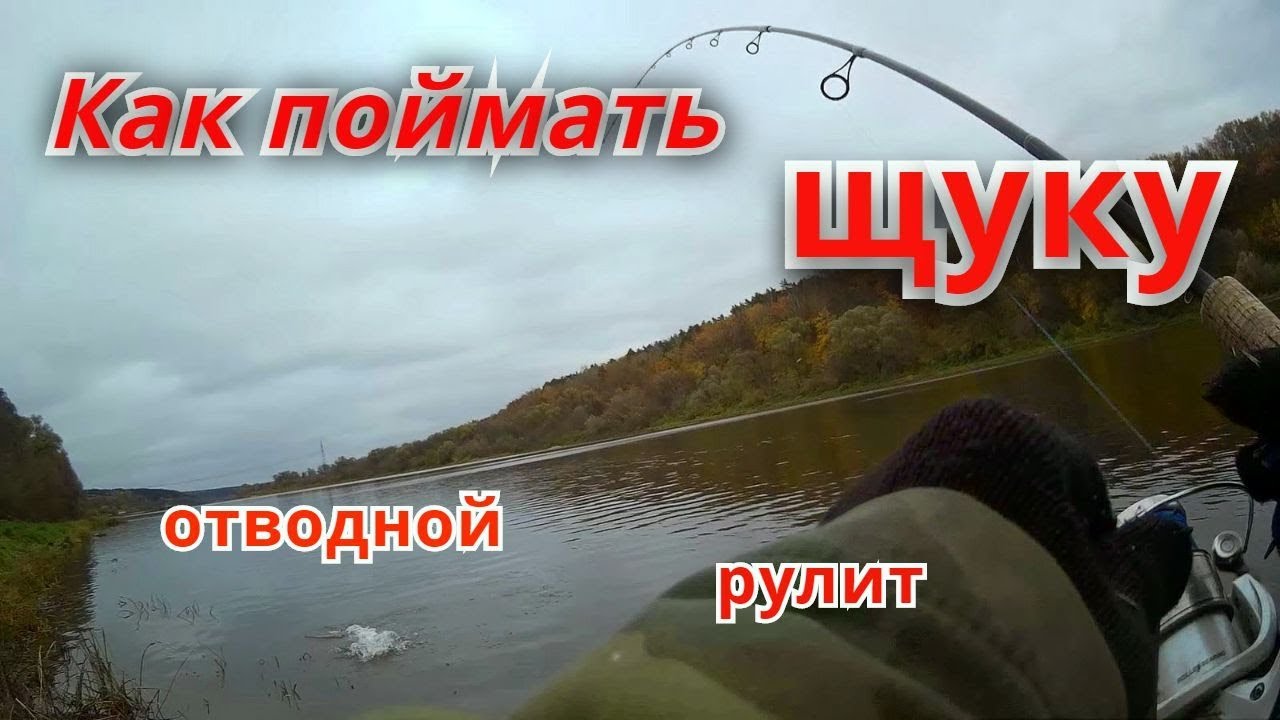 Щука на отводной поводок на Оке. Рыбалка в октябре.