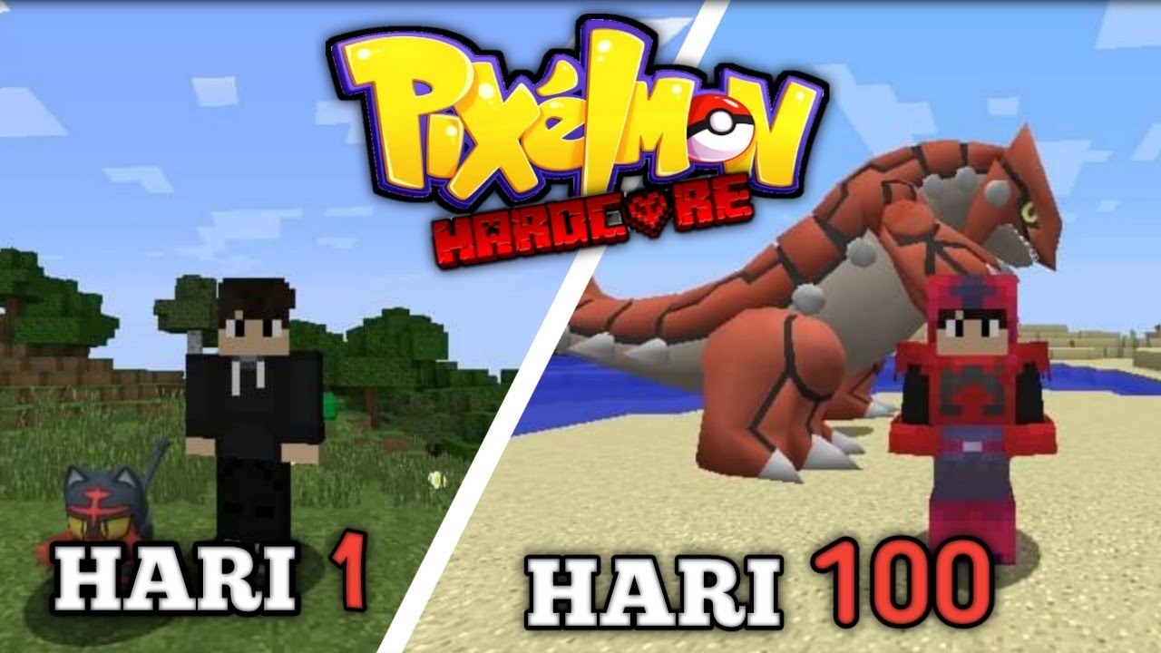 100 hari berburu pokemon dan ini yang terjadi.. - minecraft pixelmon indonesia