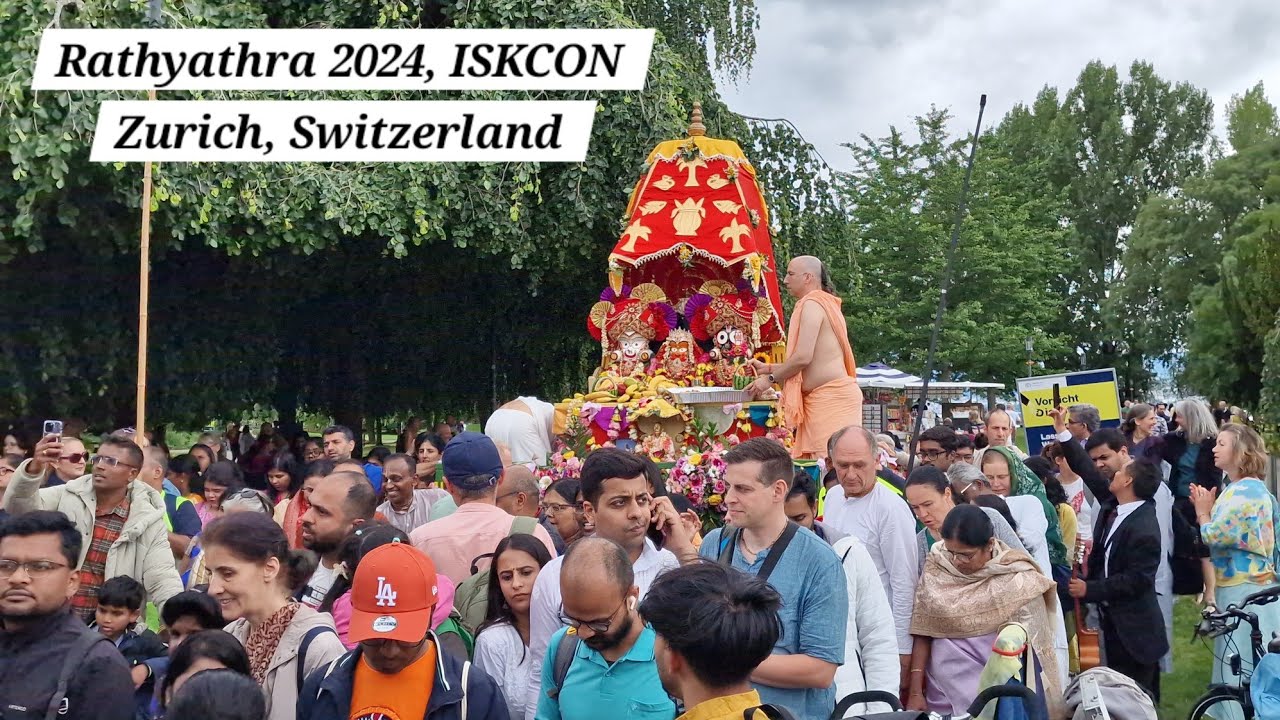 Rathyathra 2024 | ISKCON | Zurich | Jagannath Rathyathra | b2culture | Yathra along Lake Zurich |