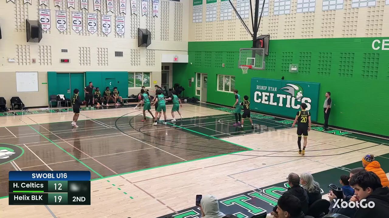 U16 Helix Rise Black vs Hamilton Celtics SWOBL Feb 8 2026