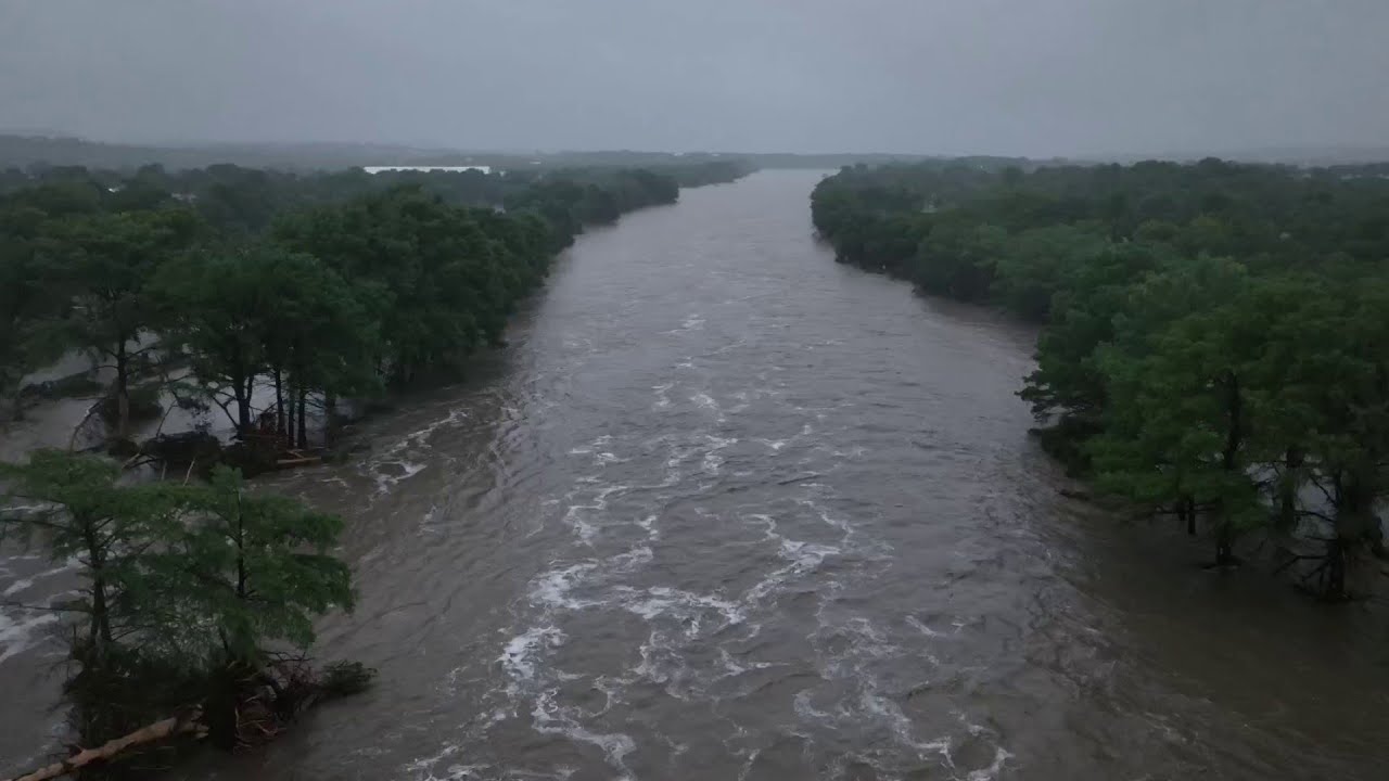 WATCH: Drone footage of the deadly floods that swept through Kerr County