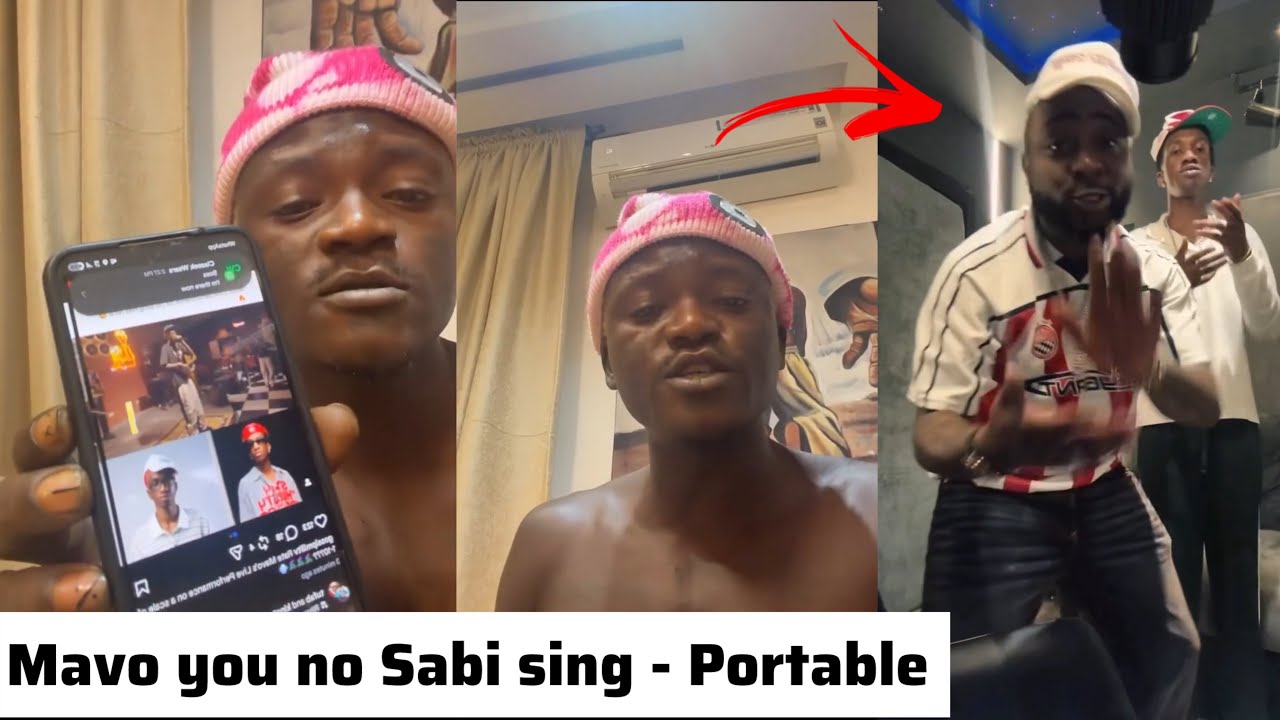 Portable Attack Mavo завершает свой фристайл после подписания хитовых песен с Davido и Wizkid.