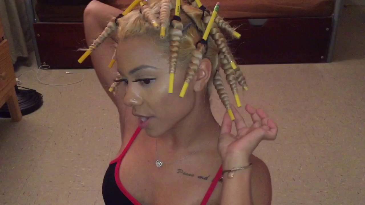 How to get straight hair CURLY (Pencil Curls, NO HEAT) | Kryssss