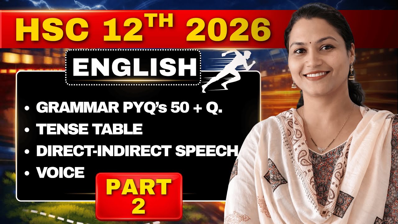 12th HSC English 🔥 GRAMMAR  | PART 2 | Powerplay Strategy for 2026 Board Exam