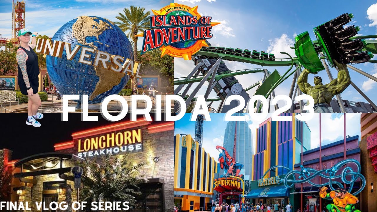 Orlando Florida vlog 2023 | Universals Islands of adventure | Longhorn steakhouse | Vlog 10
