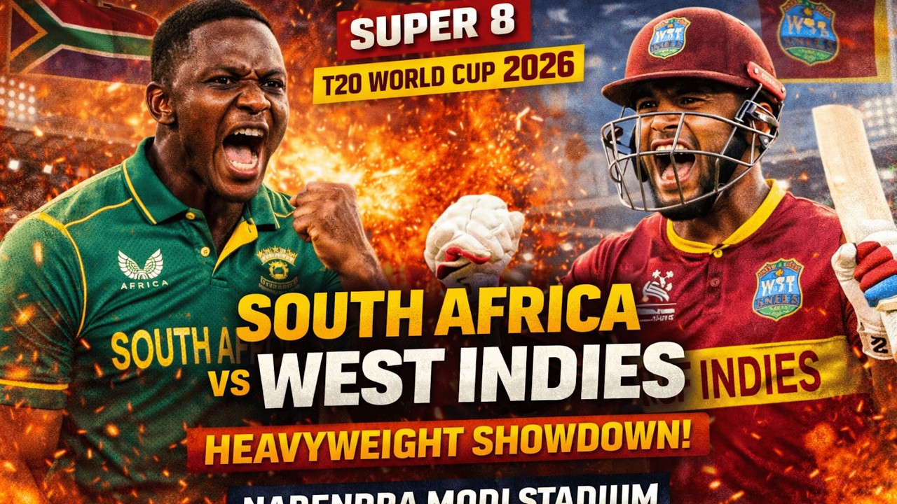 South Africa vs West Indies Super 8 Thriller🔥| SA vs WI T20 World Cup 2026 Preview & Prediction