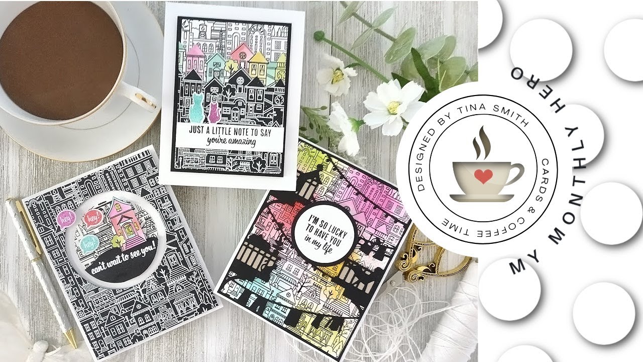 Hero Arts | My Monthly Hero Kit | DECEMBER 2021 | DIY Cards by Tina Smith