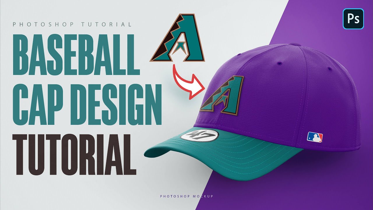 Custom Baseball cap photoshop template tutorial