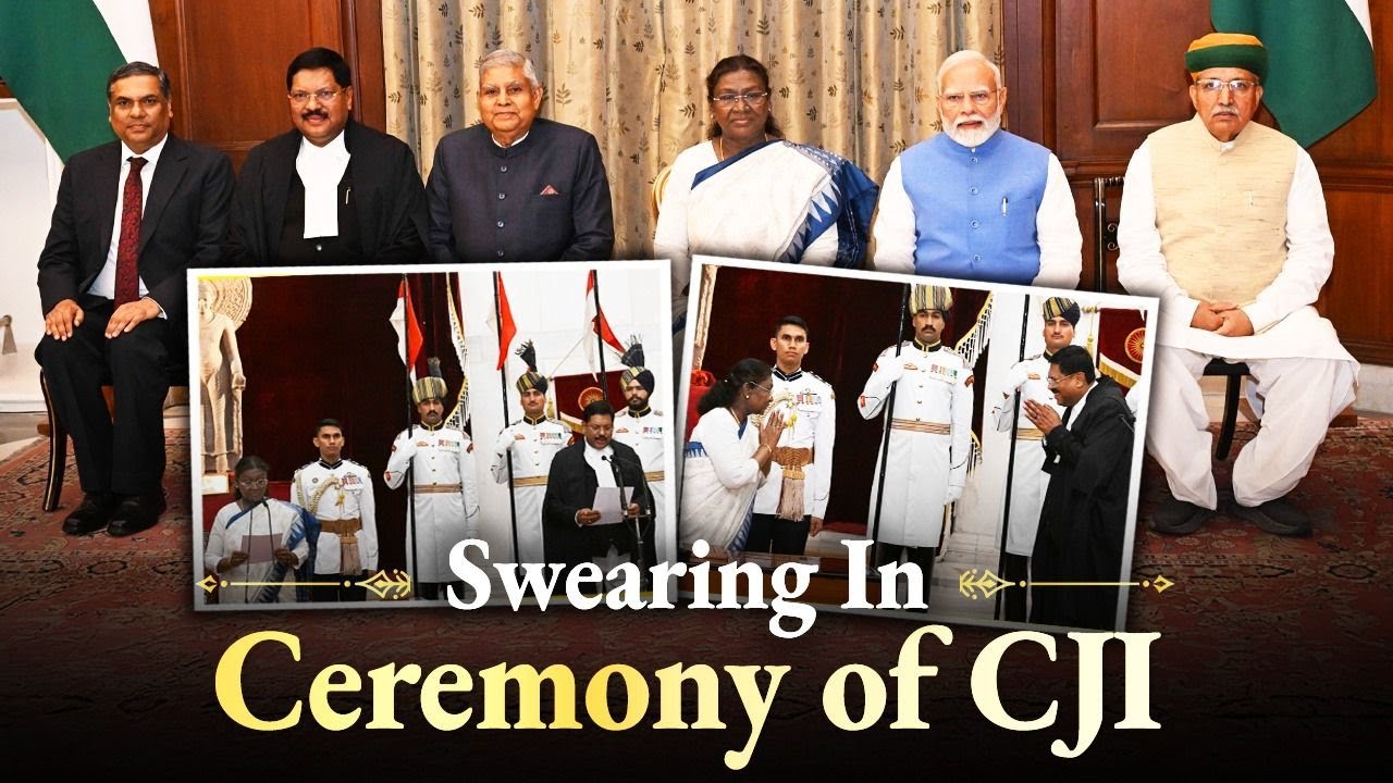 LIVE: PM attends swearing in ceremony of Chief Justice of India, Justice Bhushan Ramkrishna Gavai