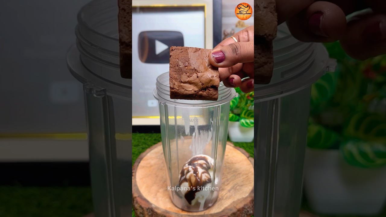 Market style brownie shake 😍😍❤️❤️&hellip; #shorts #chocolate #brownieshake #brownie #kalpanaskitchen