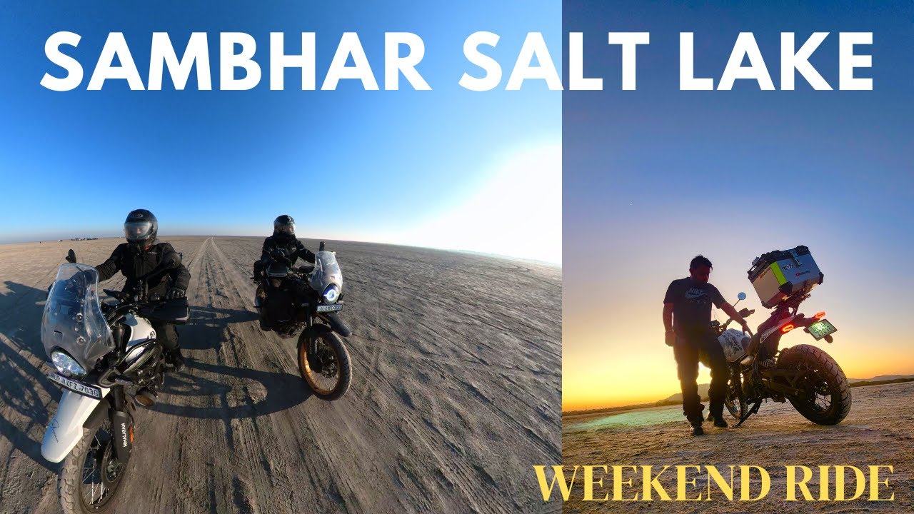 Delhi to Sambhar Lake , Jaipur | Weekend ride on My Himalayan 450 |​#sambharsaltlake #sambhar