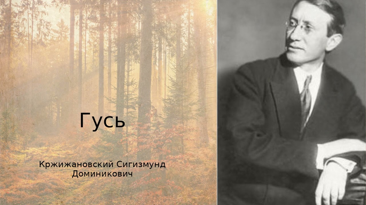 Сигизму́нд Кржижано́вский — «Гу́сь» | Ирония вдохновения и боли творчества