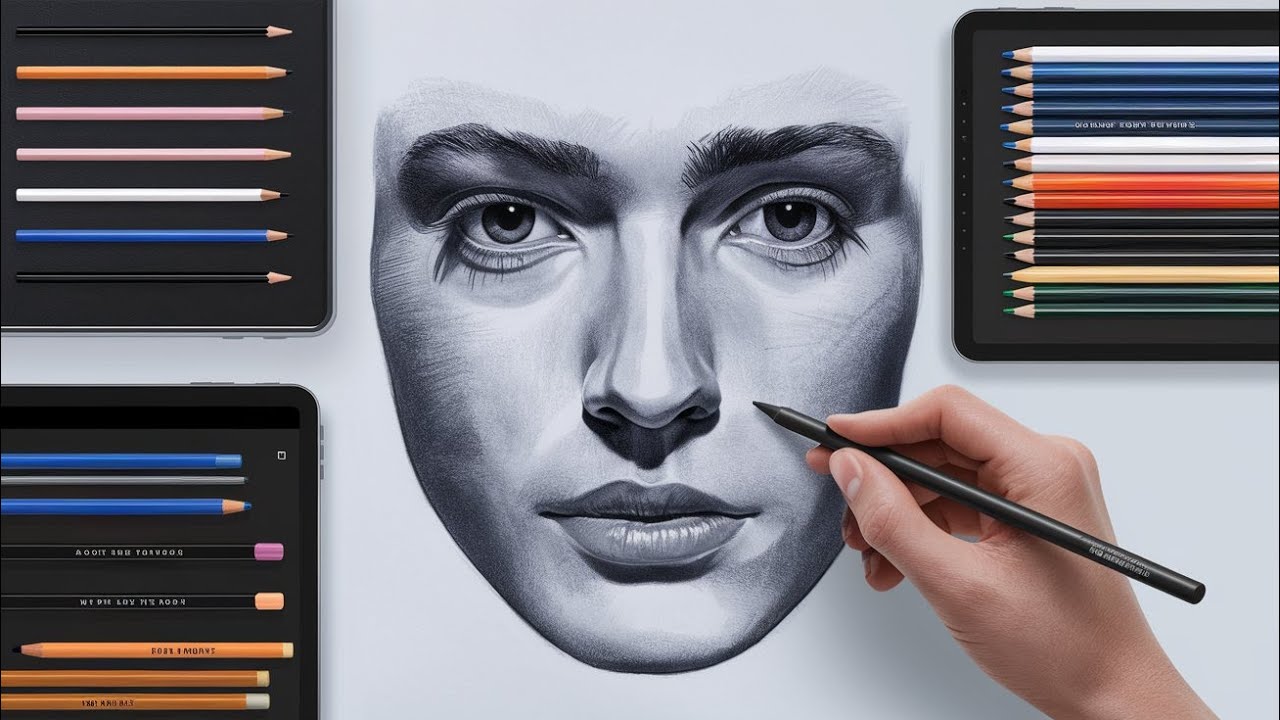 How to Draw a Realistic Human Face + Best Drawing Tools for Artists @artistomg