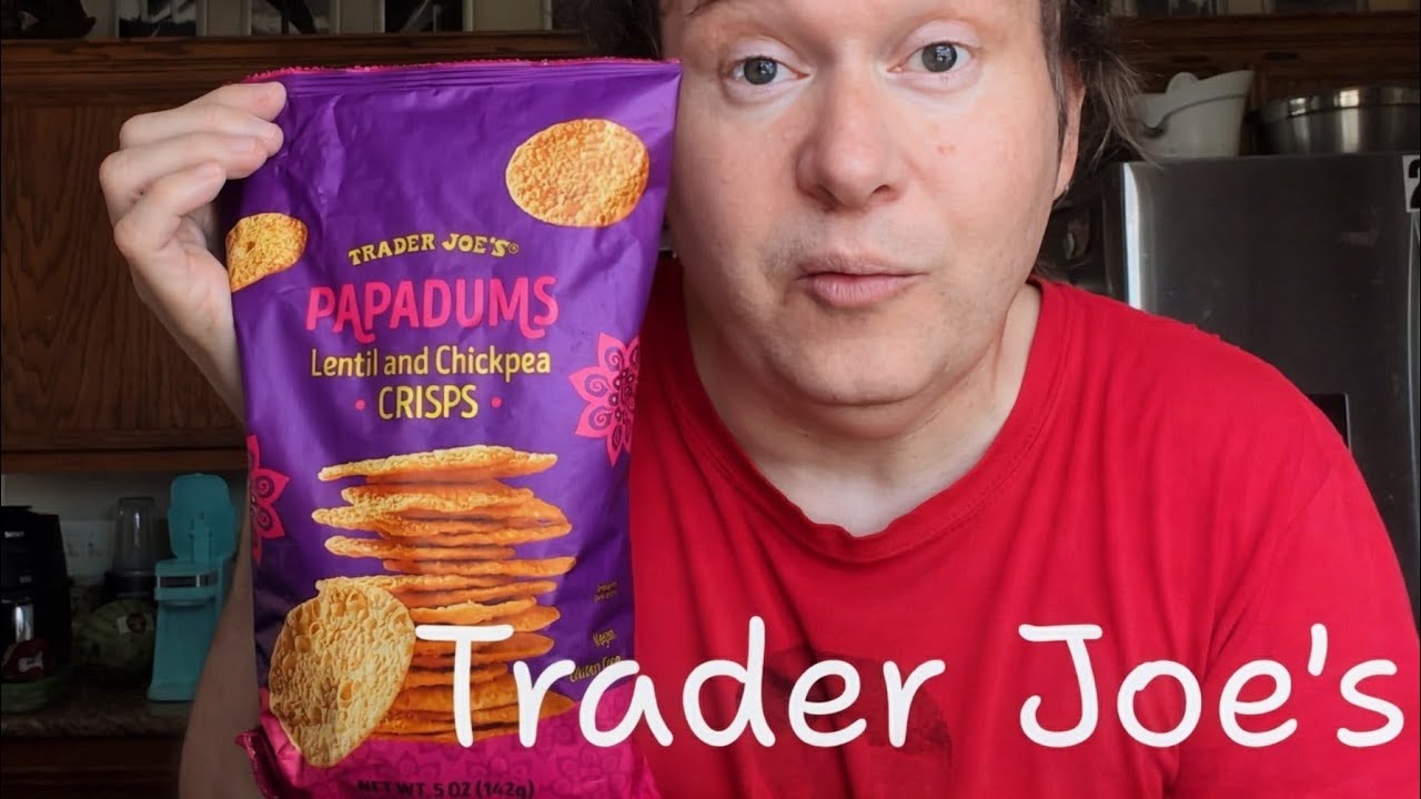 Papadums Lentil and Chickpea Crisps - Trader Joe's Product Review (from Malaysia!) 🇲🇾🧐😲😀😄 (vegan)