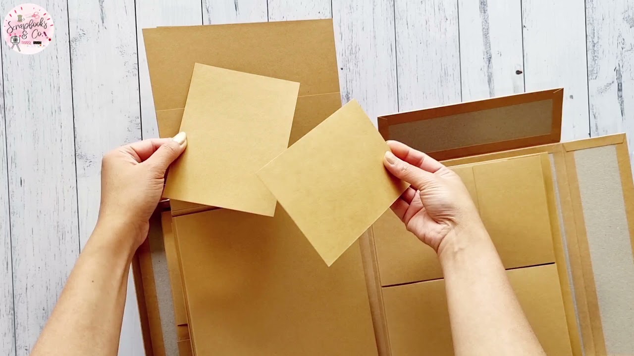 Blank KRAFT Suitcase Interactive Album || Scrapbooks & Co.