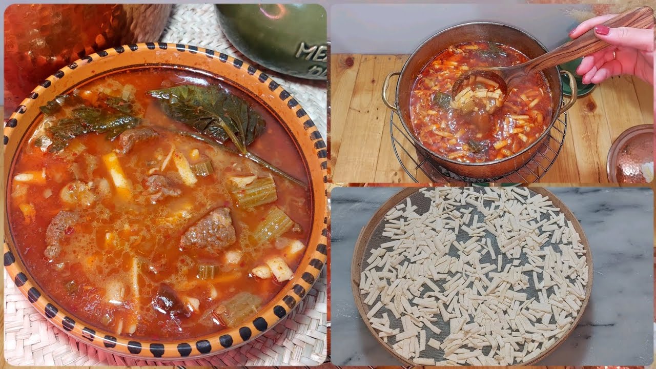 حلالم  تونسية على الطريقة التقليدية الأصلية مع وصفة الحلالم الدياري / رشتة جارية