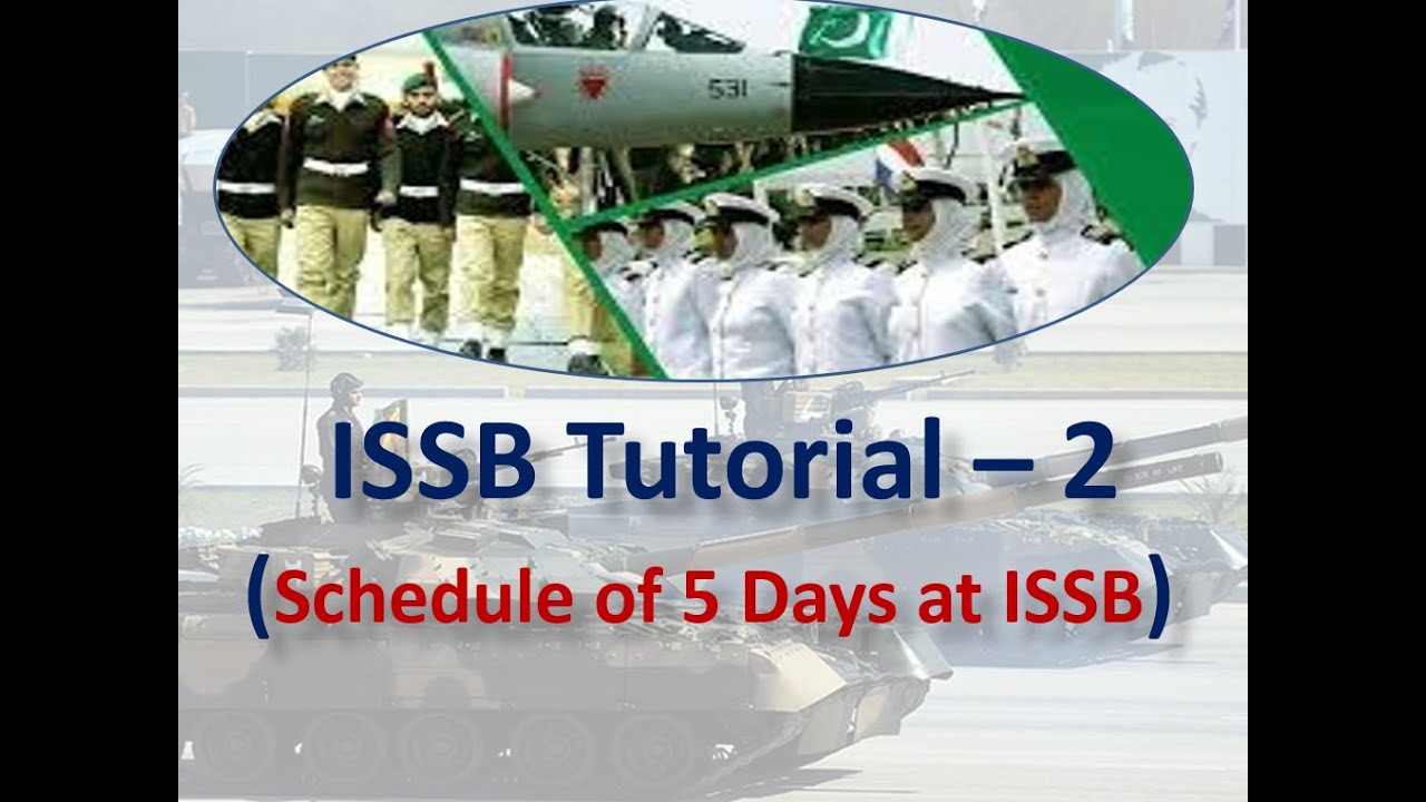 ISSB Tutorial 2 (Schedule of 5 days at ISSB)