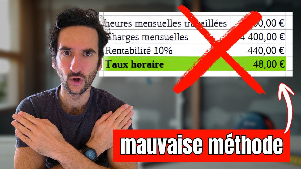 ❌ N’utilise PAS cette méthode pour fixer ton TAUX HORAIRE