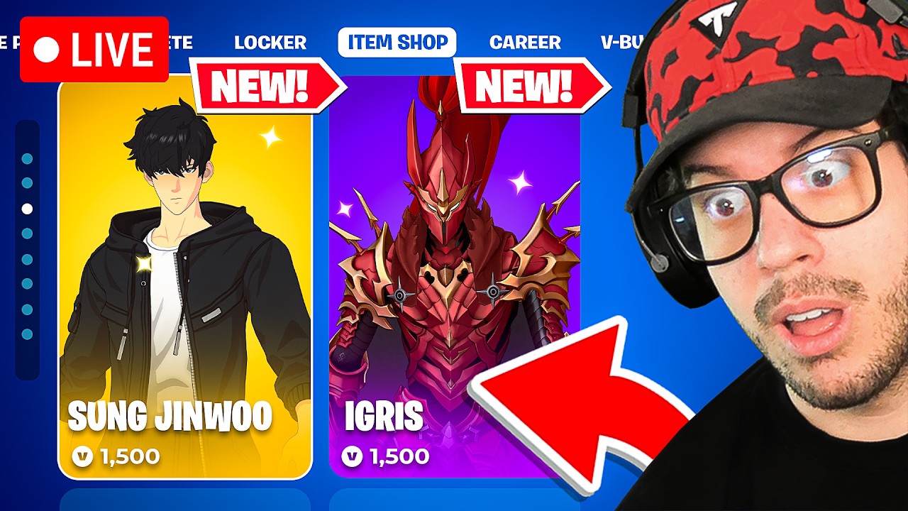 NEW UPDATE in FORTNITE! (SOLO LEVELING and SQUARE STORM)