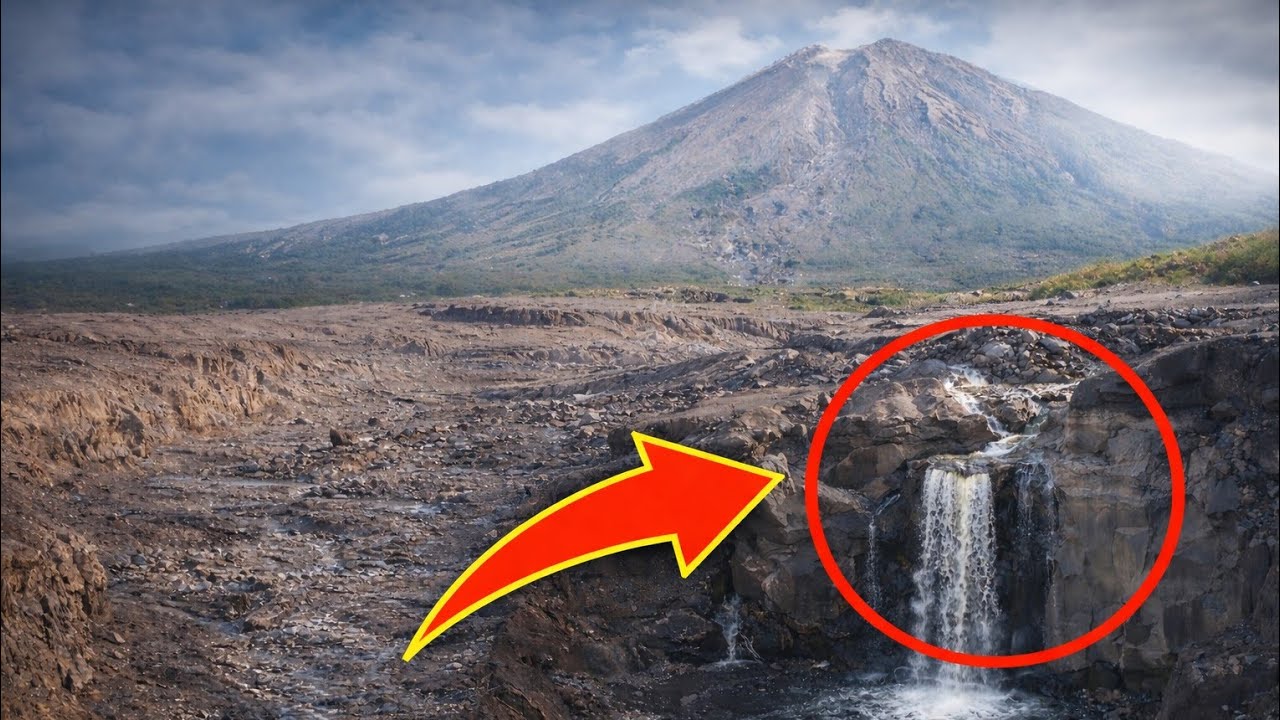 LAHAR GUNUNG SEMERU..! KONDISI AIR TERJUN KALI LANANG TERKINI