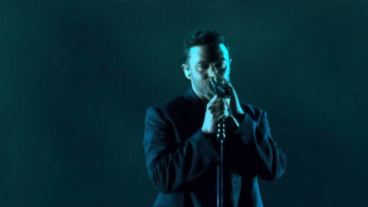 Justin Timberlake performs Drown on The Forget Tomorrow Tour in San Antonio, Texas on 5/29/24.