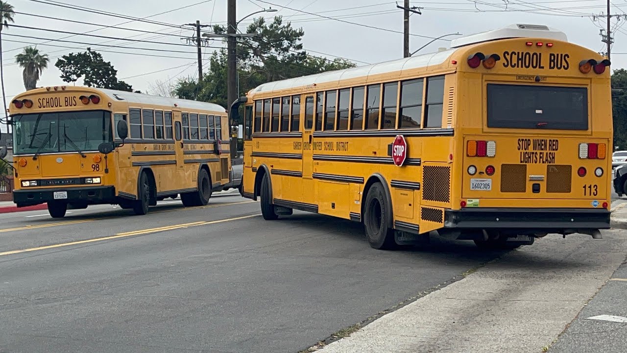 School buses in June 2025