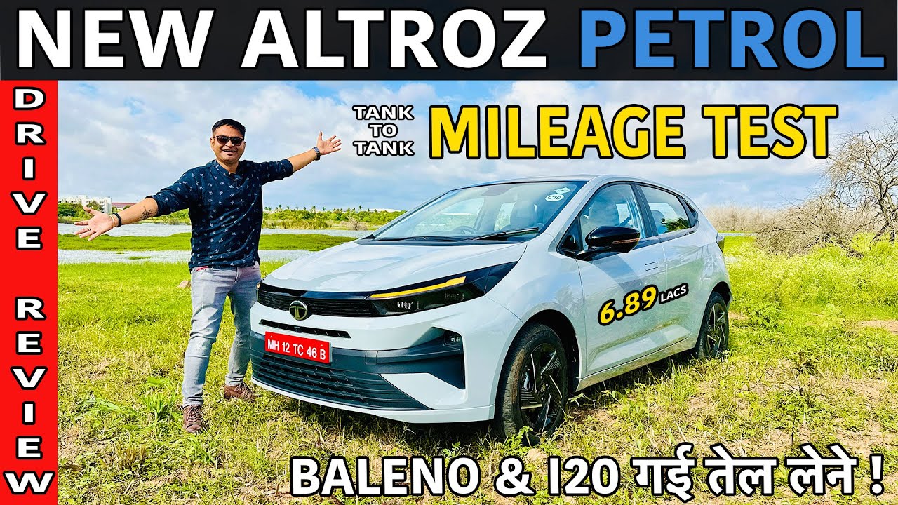 Tata Altroz 2025 Petrol Mileage Test | New Altroz Drive Review | Price 6.89 Lacs #tataaltroz2025