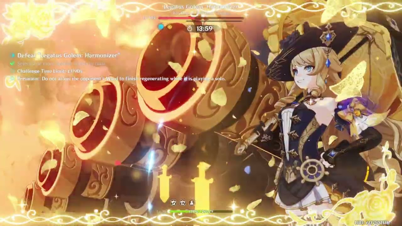 On the Trail of Behemoths Day 2 Fearless, C0 Navia + C0 Furina Prismatic Clear