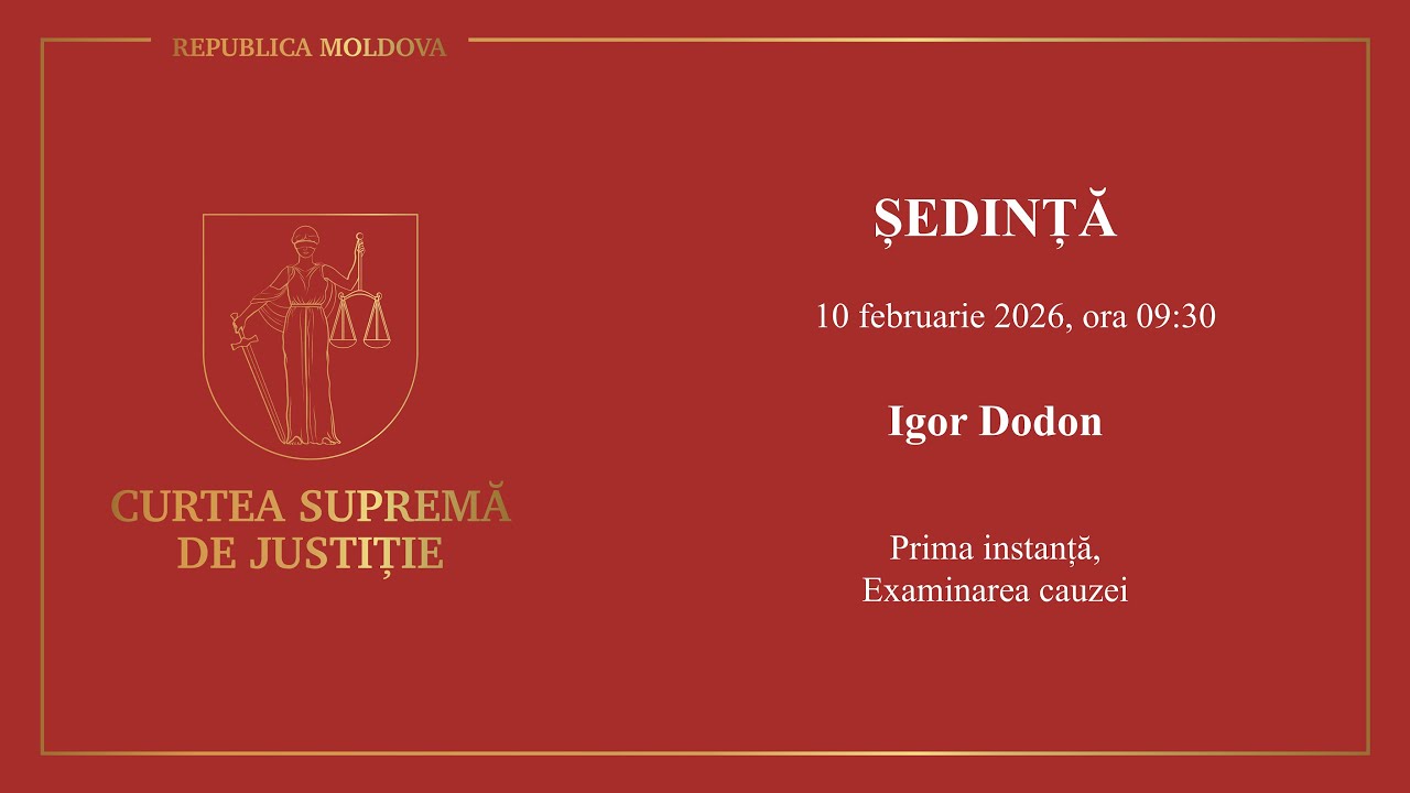 Ședință CSJ 10.02.2026, Igor Dodon