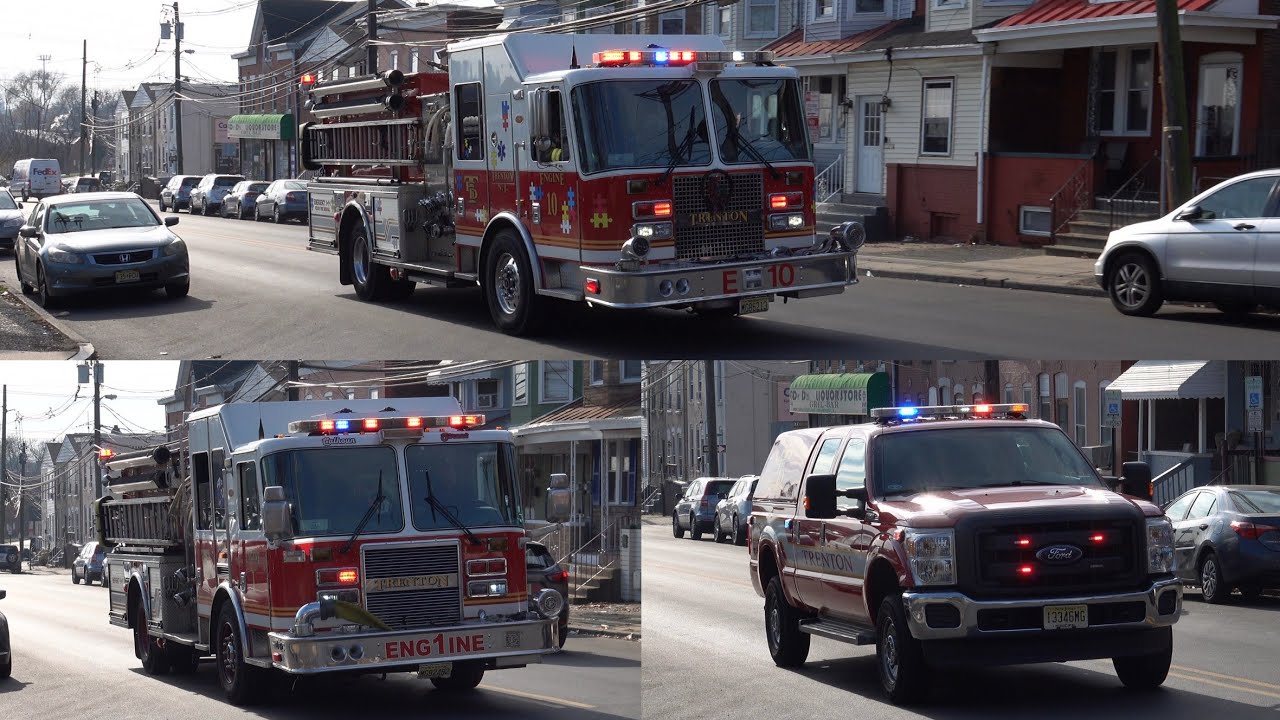 Trenton Fire Department  Engine 10, Rescue , Engine 1 North Battalion  Responding