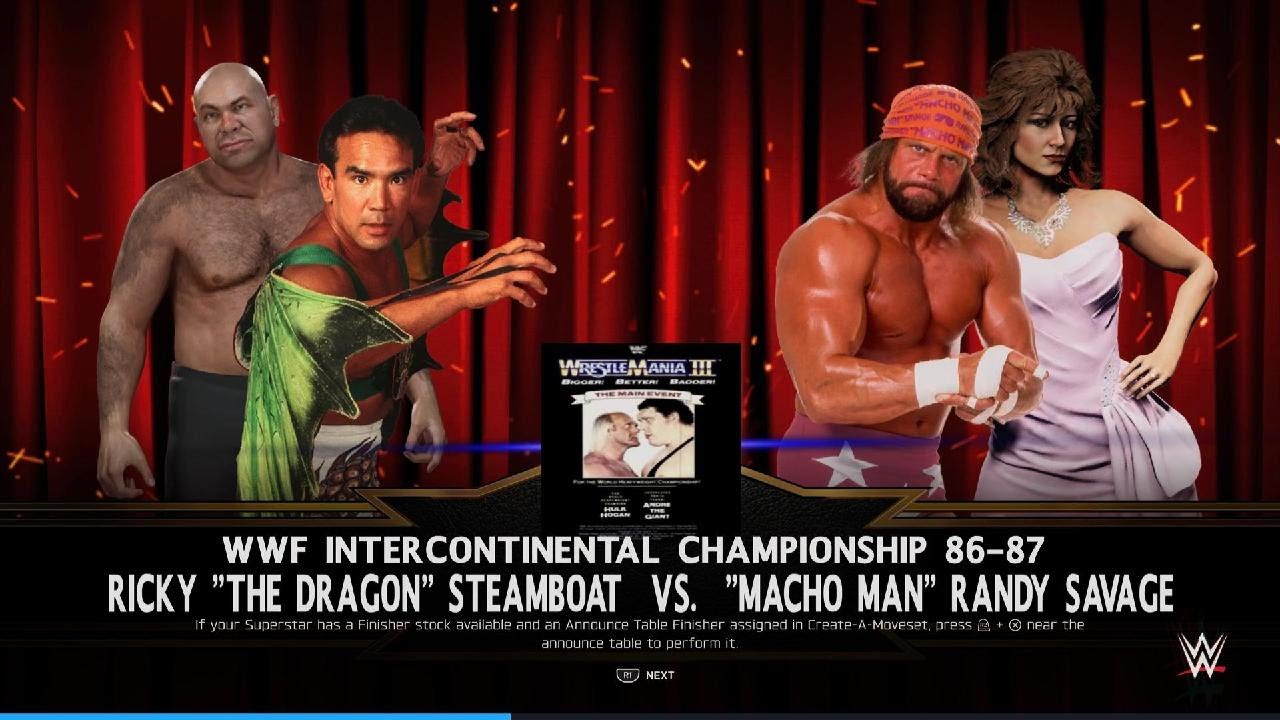 WWE 2K25 WWF WrestleMania 3 1987 Ricky Steamboat Vs Randy Savage Intercontinental Championship CPU#1