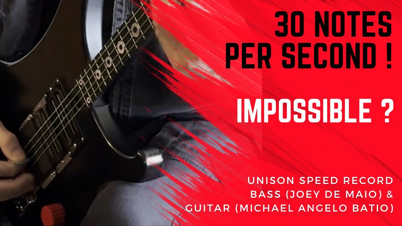 Играя 30 нот в секунду 🎸Джои Де Майо и Майкл Анджело Батио записывают рекорд скорости в унисон