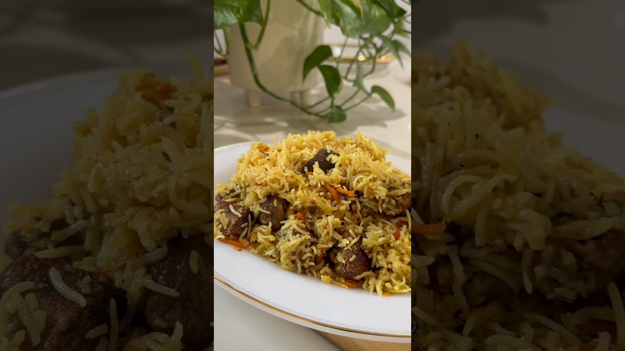 Rice and lamb pilaf 👌Subscribe for more delicious recipes .Плов с рисом и баранины👌