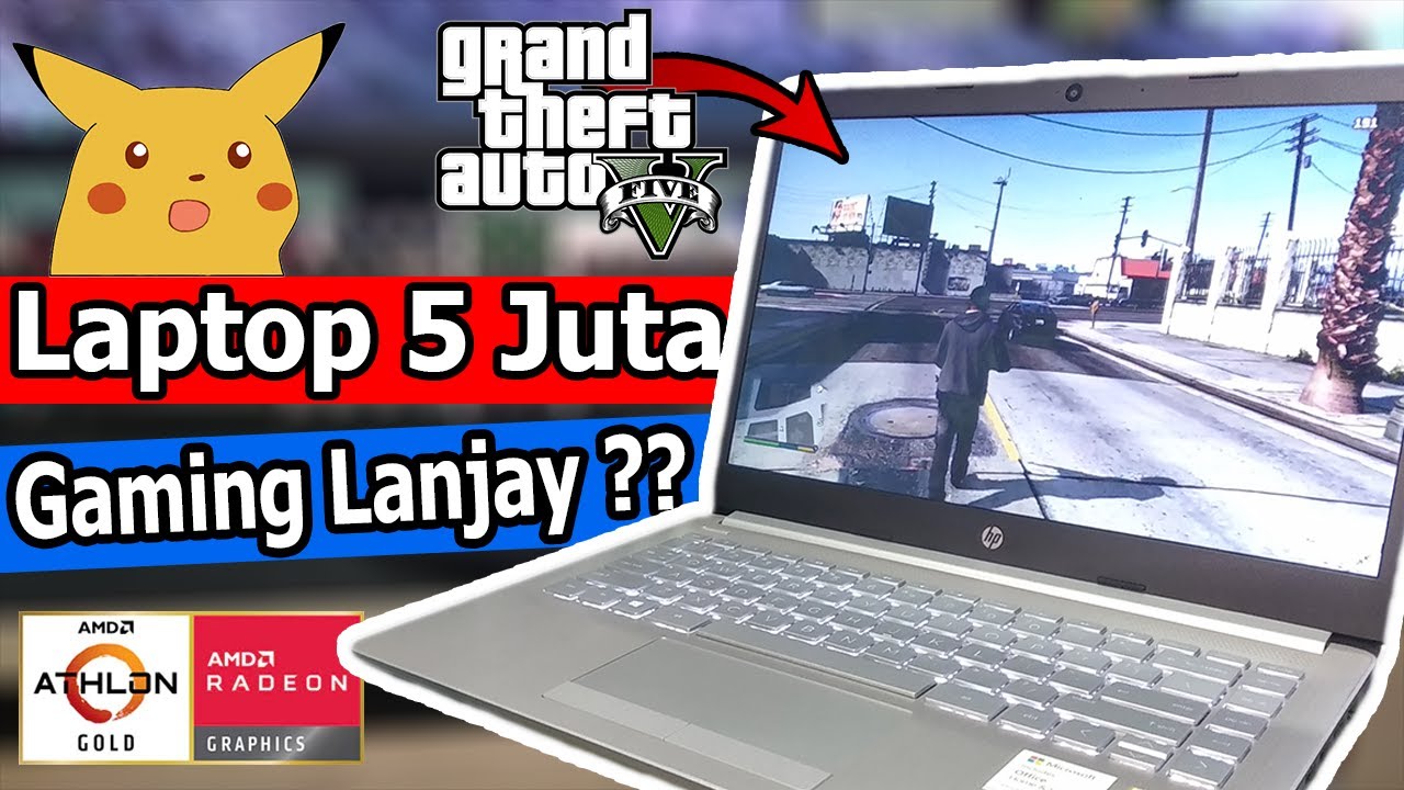 LAPTOP 5 JUTA BISA GAMING ??!! Athlon Gold 3150U : HP 14s-DK1003AU (Review & Benchmark)